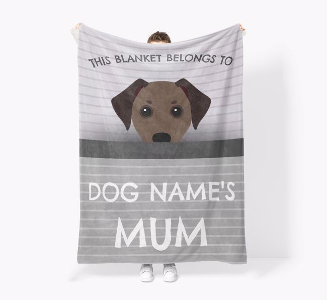 'This Blanket Belongs To...' - Personalised {breedFullName} Blanket: Premium Sherpa Fleece